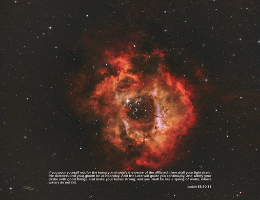 Rosette Nebula NGC2244 - 24"x18" Canvas Print