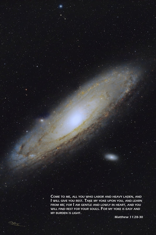 Andromeda Galaxy M31 - 16x24 Poster - Where God Guides
