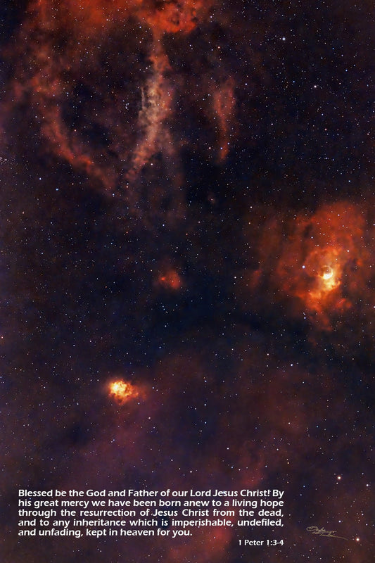 Bubble Nebula - 16"x24" Poster - Where God Guides