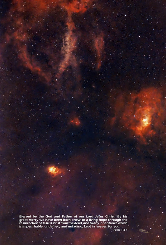 Bubble Nebula - 24"x36" Poster - Where God Guides