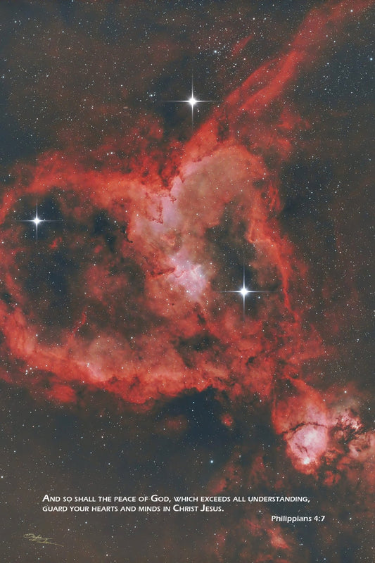 Heart Nebula IC1805 16"x24" Poster - Where God Guides