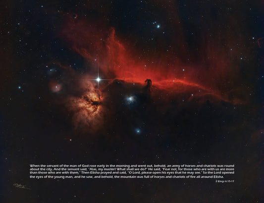 Horsehead Nebula IC 434 24”x18” Canvas Print - Where God Guides