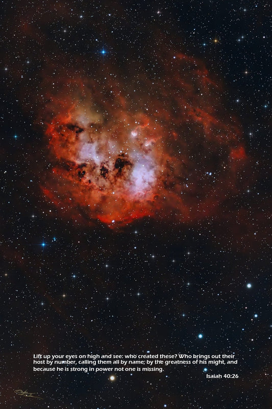 IC410 Tadpole Nebula 16”x24” Poster - Where God Guides