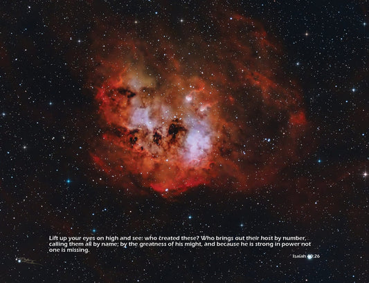 IC410 Tadpole Nebula 24”x18” Canvas Print - Where God Guides
