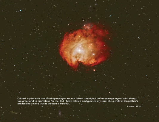 Monkey Head Nebula NGC2175 - 24"x18" Canvas Print - Where God Guides