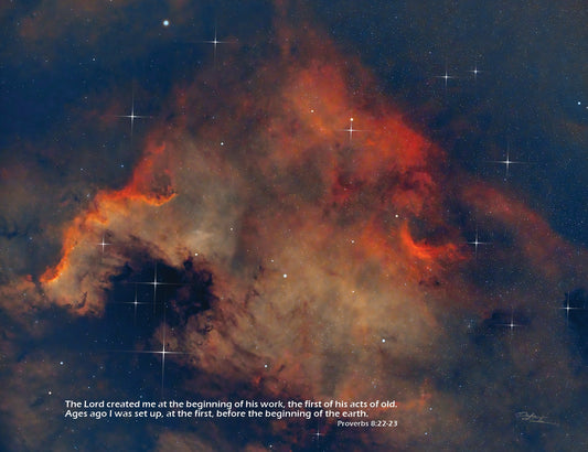 North America Nebula NGC7000 - 24"x18" Canvas Print - Where God Guides